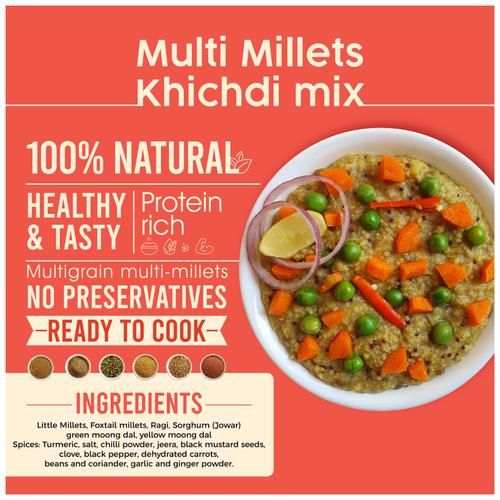 FittR Bites Millets Khichdi Mix - Ready To Cook, 200 g Box-8.webp